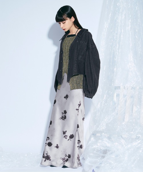 Ezick（エジック）の「lame glow シアーニット（ニット/セーター・レディース・ゴールド/ネイビー/アイボリー/グリーン・FREE）」の12枚目の写真