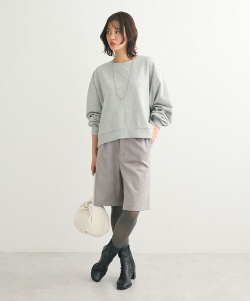 ELENCARE DUE（エレンカーレデュエ）の「・ELENCARE DUE スエードポンチハーフパンツ（その他パンツ・レディース・グレイッシュベージュ/チャコールグレー/グレー・FREE）」の11枚目の写真