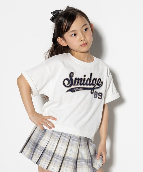 10C REPIPI(ジューシーレピピ)の「【10C REPIPI】キリカエカレッジTシャツ(Tシャツ/カットソー・キッズ・ブルー/グレー/ピンク/ホワイト/ブラック/サックスブルー・130cm/110cm/120cm)」の2枚目の写真