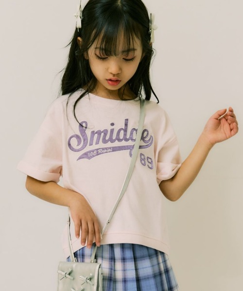 10C REPIPI(ジューシーレピピ)の「【10C REPIPI】キリカエカレッジTシャツ(Tシャツ/カットソー・キッズ・ブルー/グレー/ピンク/ホワイト/ブラック/サックスブルー・130cm/110cm/120cm)」の6枚目の写真