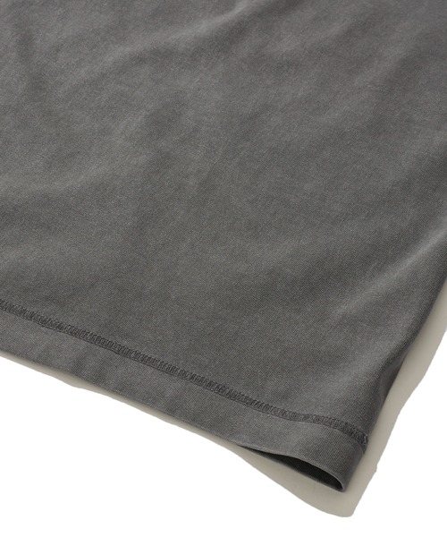 Healthknit(ヘルスニット)の「【Healthknit】Henleyneck S/S Tee Sulfur dye / 硫化染め ヘンリーネック Tシャツ(Tシャツ/カットソー・メンズ・ブラック/ライトグレー・MEDIUM/LARGE/X-LARGE)」の9枚目の写真