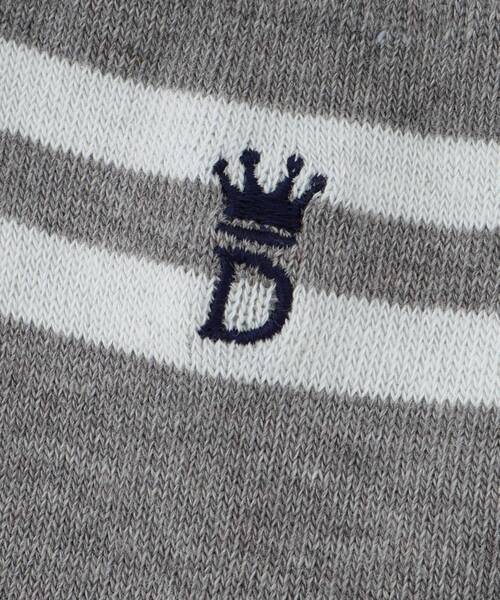 DRESSTERIOR（ドレステリア）の「ステッチ柄　ハーフソックス（ソックス/靴下・メンズ・ネイビー/ホワイト/レッド系1/グレー・00）」の7枚目の写真