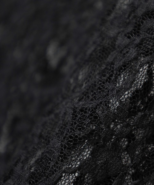 Honeys（ハニーズ）の「総レーストップス（Tシャツ/カットソー・レディース・ホワイト/ブラック/アイボリー/ピンク・L/M/S）」の19枚目の写真