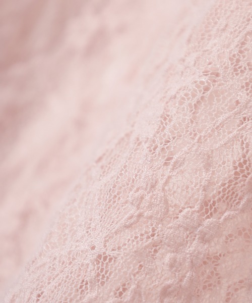 Honeys（ハニーズ）の「総レーストップス（Tシャツ/カットソー・レディース・ホワイト/ブラック/アイボリー/ピンク・L/M/S）」の21枚目の写真