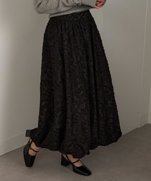 MAGASIN DE MODE Chou Chou（マガジンデモードシュシュ）の「【MAGASIN DE MODE Chou Chou】フリンジジャガードバルーンスカート XNN※（スカート）」