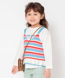 BREEZE | 【2Pセット】ニットベストロンT(Tシャツ/カットソー)