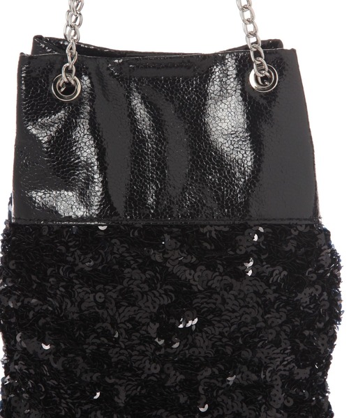 LAKOLE（ラコレ）の「スパンコールコンビ巾着バッグ / 290108（ショルダーバッグ・レディース・その他1/ブラック・FREE）」の7枚目の写真