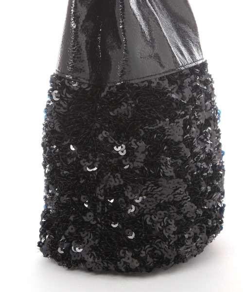 LAKOLE（ラコレ）の「スパンコールコンビ巾着バッグ / 290108（ショルダーバッグ・レディース・その他1/ブラック・FREE）」の8枚目の写真