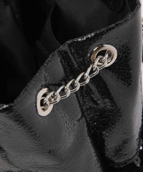 LAKOLE（ラコレ）の「スパンコールコンビ巾着バッグ / 290108（ショルダーバッグ・レディース・その他1/ブラック・FREE）」の9枚目の写真