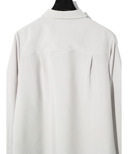 MIDIUMISOLID（ミディウミソリッド）の「MIDIUMISOLID for Ladies ベーシックロングシャツ（シャツ/ブラウス・レディース・ライトベージュ/ブラック・FREE）」の18枚目の写真