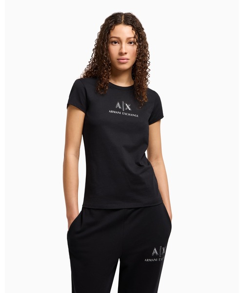 A/X Armani Exchange★ゴールドロゴ 半袖Tシャツ 送関込 ARMANI EXCHANGE（アルマーニエクスチェンジ）の「【A|X