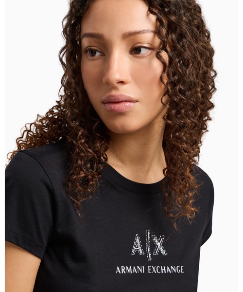 A/X Armani Exchange センターロゴ 半袖 Tシャツ 関税送料無料 セール】【A|X アルマーニ エクスチェンジ】AXロゴ 半袖クルー