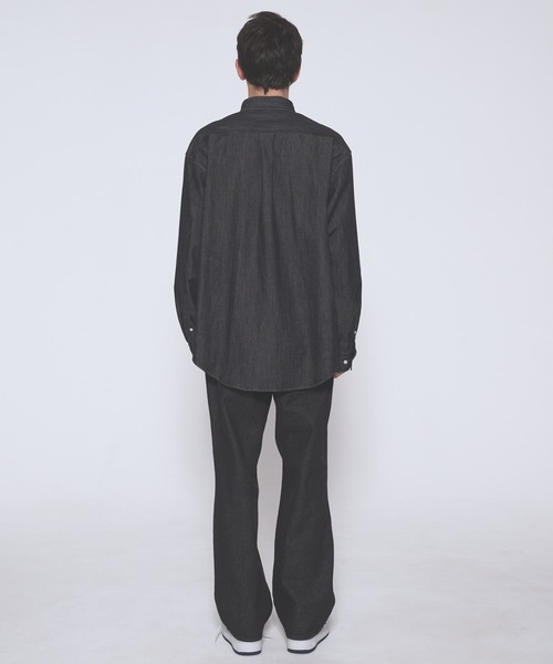 FIRST DOWN（ファーストダウン）の「7.4オンス デニム シャツ（シャツ/ブラウス・メンズ・ライトインディゴブルー/ブラック/インディゴブルー・XL/M/L）」の17枚目の写真