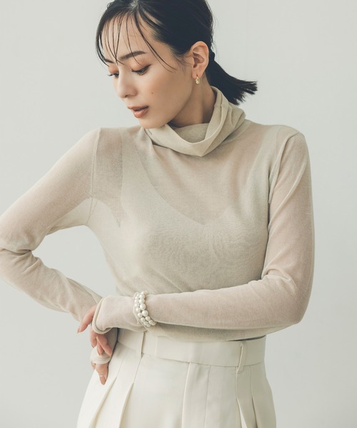 anuans(アニュアンス)の「ツータックワイドパンツ(その他パンツ・レディース・ミント/ピンク/グレー/ブラック/ストライプ/ホワイト系その他・SMALL/X-SMALL/MEDIUM)」の9枚目の写真