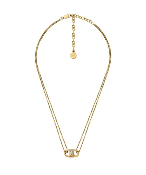 EMPORIO ARMANI（エンポリオアルマーニ）の「エンポリオ・アルマーニ アクセサリー メンズ ネックレス ローズゴールド, シルバー EGS3174710（ネックレス・メンズ・GOLD ・FREE）」の5枚目の写真