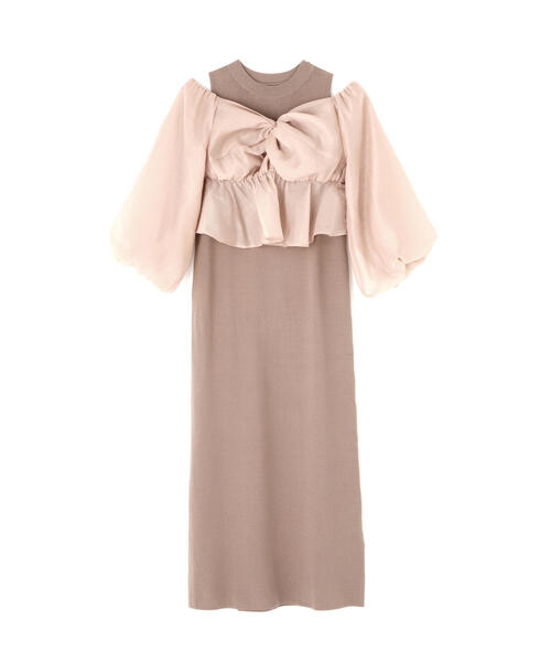 【NBB】ワンピース シアーブラウス＆ニットワンピース シアーブラウス＆ニットワンピース | NATURAL BEAUTY BASIC