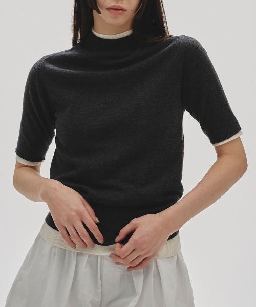 TODAYFUL/トゥデイフル】Halfsleeve Highgauge Knit/ハーフ