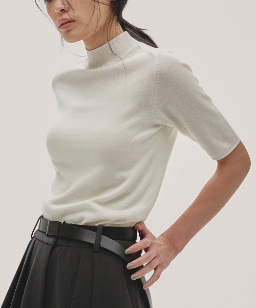 TODAYFUL/トゥデイフル】Halfsleeve Highgauge Knit/ハーフ