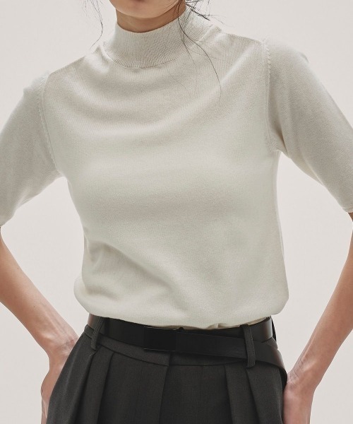 TODAYFUL/トゥデイフル】Halfsleeve Highgauge Knit/ハーフスリーブ