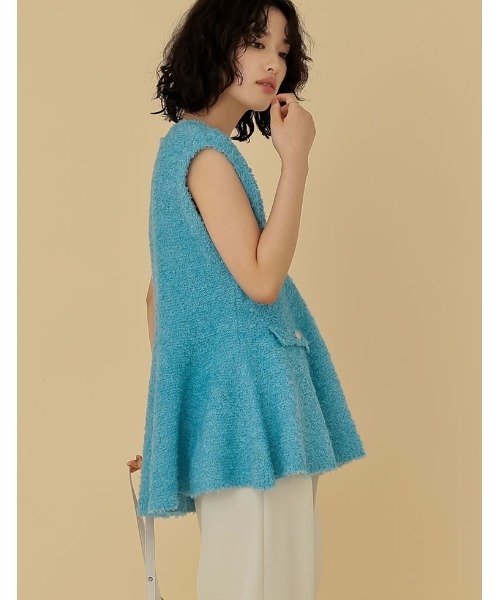 Re:EDIT（リエディ）の「[2025SS COLLECTION]リボンヤーンVネック