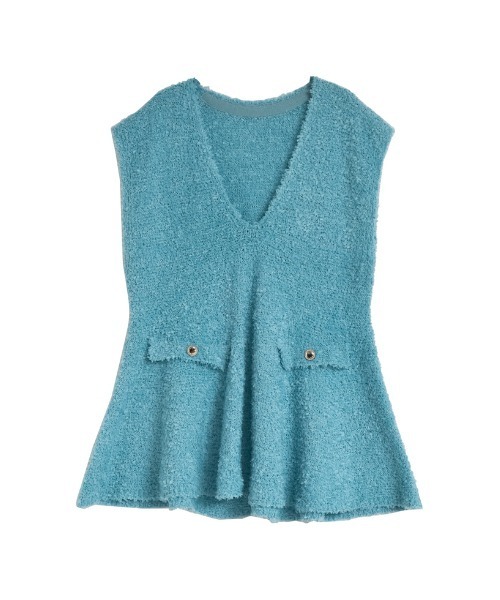 Re:EDIT（リエディ）の「[2025SS COLLECTION]リボンヤーンVネック