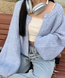 merrylatte | ショート丈カラーニットカーディガン(カーディガン/ボレロ)