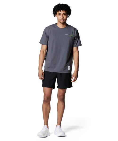 UNDER ARMOUR(アンダーアーマー)の「UAモチベート グラフィック ショートスリーブ Tシャツ(トレーニング/メンズ)(Tシャツ/カットソー・メンズ・グレー×ホワイト・S/M/L/2XL/XL/3XL/5XL/4XL)」の3枚目の写真