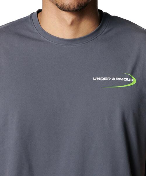 UNDER ARMOUR(アンダーアーマー)の「UAモチベート グラフィック ショートスリーブ Tシャツ(トレーニング/メンズ)(Tシャツ/カットソー・メンズ・グレー×ホワイト・S/M/L/2XL/XL/3XL/5XL/4XL)」の4枚目の写真