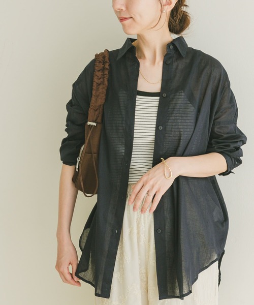 アーバンリサーチ　DOORS ラミーコットンビックシャツ クーポン】【セール 20%OFF】ラミーコットンビックシャツ