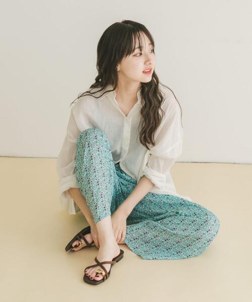 ITEMS URBANRESEARCH（アイテムズ アーバンリサーチ）の「リネンコットンビッグシャツ（シャツ/ブラウス・レディース・オフホワイト/グレー系その他/ネイビー/グリーン系その他・FREE）」の14枚目の写真