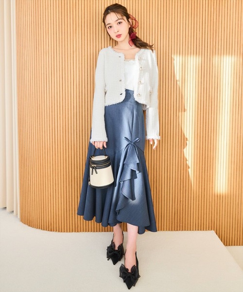 WILLSELECTION（ウィルセレクション）の「レーステレコキャミソール（キャミソール・レディース・ブラック/オフホワイト・FREE）」の17枚目の写真