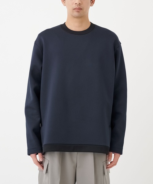 STUDIOUS（ステュディオス）の「【STUDIOUS】FEELS GOOD SIDESLIT SWEAT（スウェット・メンズ・グレー/ライトベージュ/ブラック・2/1）」の4枚目の写真