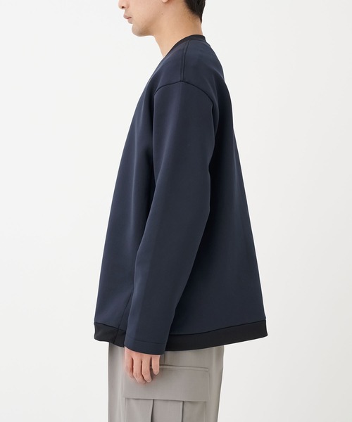 STUDIOUS（ステュディオス）の「【STUDIOUS】FEELS GOOD SIDESLIT SWEAT（スウェット・メンズ・グレー/ライトベージュ/ブラック・2/1）」の5枚目の写真