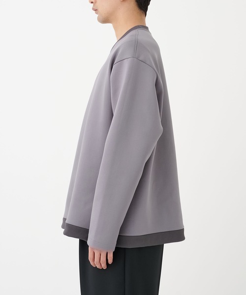 STUDIOUS（ステュディオス）の「【STUDIOUS】FEELS GOOD SIDESLIT SWEAT（スウェット・メンズ・グレー/ライトベージュ/ブラック・2/1）」の21枚目の写真