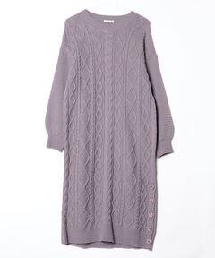 Diamond Pattern Knit Dress Set（ワンピース）｜Her lip to（ハー