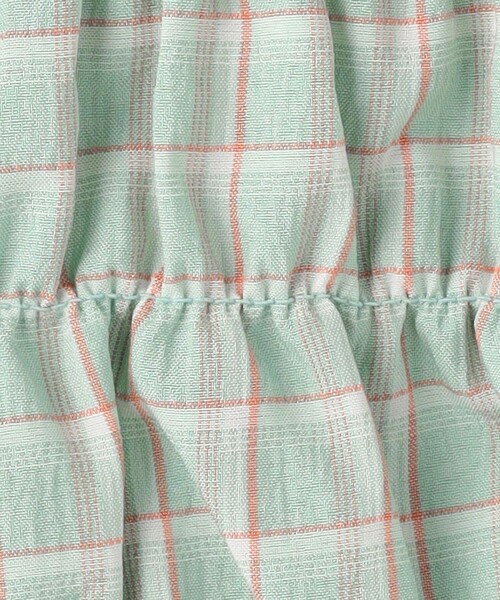 green label relaxing(グリーンレーベルリラクシング)の「チェック シャーリング プルオーバー / キッズ 100cm-130cm(シャツ/ブラウス・キッズ・ライトブルー/ライム・100cm/120cm/110cm/130cm)」の7枚目の写真