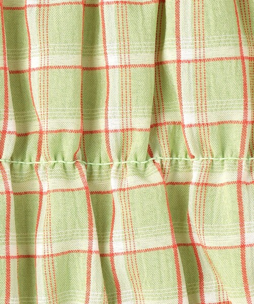 green label relaxing(グリーンレーベルリラクシング)の「チェック シャーリング プルオーバー / キッズ 100cm-130cm(シャツ/ブラウス・キッズ・ライトブルー/ライム・100cm/120cm/110cm/130cm)」の11枚目の写真
