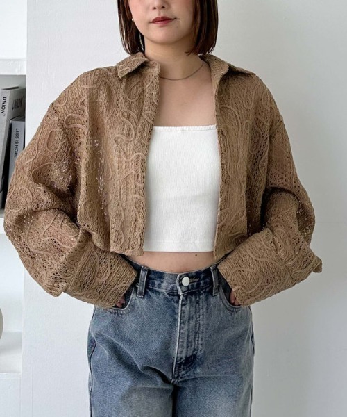 ブラウス シャツ 「ZOZO限定」コード刺繍ドロストシャツ レディース ブラウス シャツ サイドドロストブラウス レディース : ZOZOTOWN