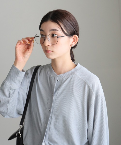 select MOCA(セレクトモカ)の「スクエアUVクリアレンズサングラス(サングラス・レディース・クリア・FREE)」の5枚目の写真