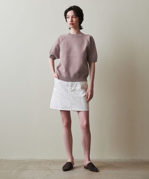 ＜Steven Alan＞テープヤーン ハーフスリーブ ニット Steven Alan＞テープヤーン ハーフスリーブ ニット