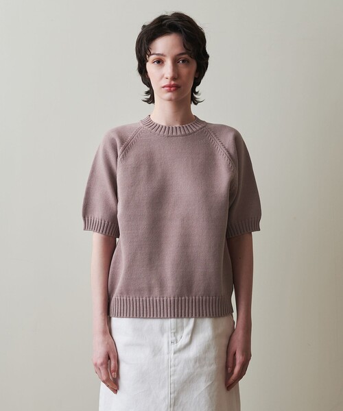 ＜Steven Alan＞テープヤーン ハーフスリーブ ニット セール】＜Steven Alan＞テープヤーン ハーフスリーブ ニット