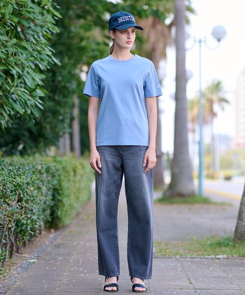 DRESSTERIOR(ドレステリア)の「【接触冷感/抗菌防臭/消臭】アイスクリアコットンTシャツ(Tシャツ/カットソー・レディース・サンドベージュ/ブラック/レッド系1/ライトブルー/ホワイト・34/36/38)」の11枚目の写真