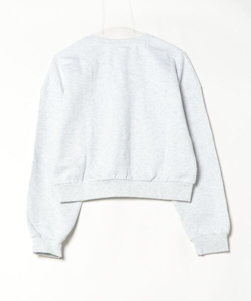 KIRSH(キルシー)の「KIRSH PLAIN BUTTON POINT SWEATSHIRT キルシー プレイン ボタン ポイント スウェット(スウェット・レディース・グレー/ダークネイビー・ONE SIZE)」の3枚目の写真