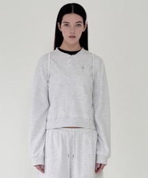 KIRSH（キルシー）の「KIRSH PLAIN BUTTON POINT SWEATSHIRT キルシー プレイン ボタン ポイント スウェット（スウェット）」