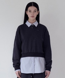 KIRSH（キルシー）の「KIRSH PLAIN BUTTON POINT SWEATSHIRT キルシー プレイン ボタン ポイント スウェット（スウェット）」