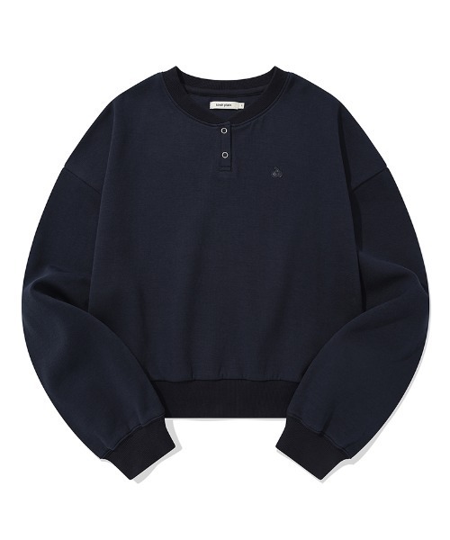 KIRSH(キルシー)の「KIRSH PLAIN BUTTON POINT SWEATSHIRT キルシー プレイン ボタン ポイント スウェット(スウェット・レディース・グレー/ダークネイビー・ONE SIZE)」の11枚目の写真