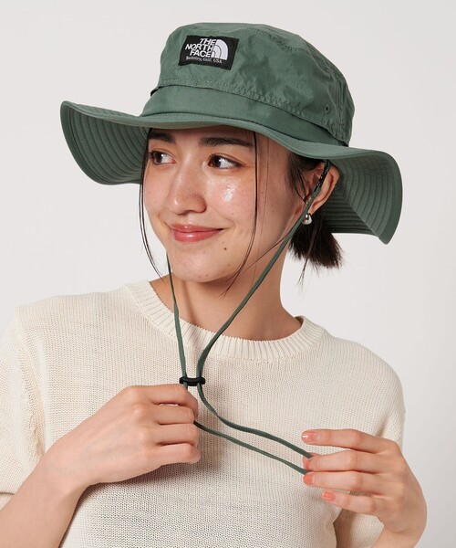 THE NORTH FACE（ザノースフェイス）の「＜THE NORTH FACE＞ホライズン ハット-UVケア-（ハット・レディース・ブラック/ベージュ/オリーブ・M）」の3枚目の写真