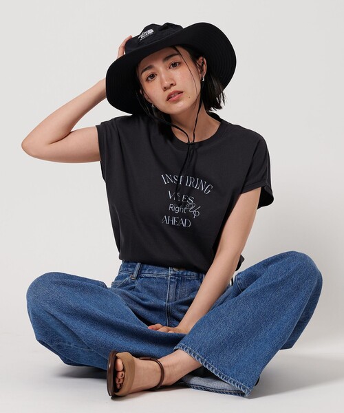 THE NORTH FACE（ザノースフェイス）の「＜THE NORTH FACE＞ホライズン ハット-UVケア-（ハット・レディース・ブラック/ベージュ/オリーブ・M）」の6枚目の写真