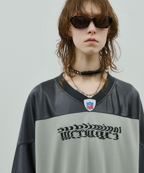 AIVER(アイバー)の「AIVER フットボールゲームシャツ(Tシャツ/カットソー・メンズ・ブラック/シルバー/ダークグレー・SMALL/MEDIUM/LARGE)」の3枚目の写真