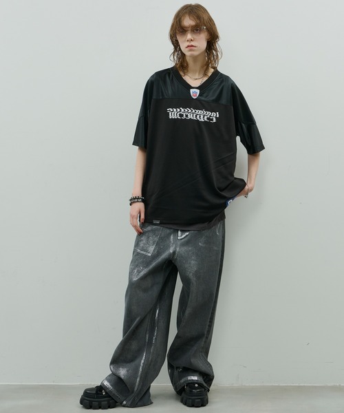 AIVER　フットボールゲームシャツ　シルバーL セール】AIVER フットボールゲームシャツ（Tシャツ/カットソー